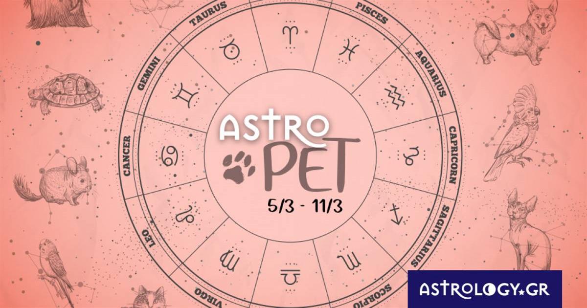 AstroPet από 05/03 έως 11/03: Εβδομαδιαίες προβλέψεις για το κατοικίδιό σου